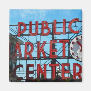 Imán Centro del Mercado Público en Seattle Washington