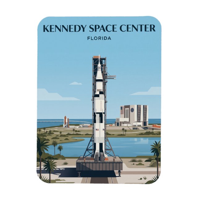 Imán Centro Espacial Kennedy Florida (Vertical)