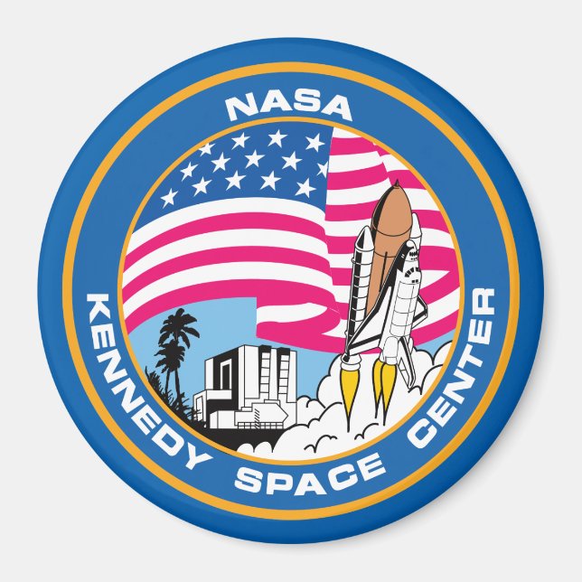 Imán Centro Espacial Kennedy para los Geeks Nerd (Frente)