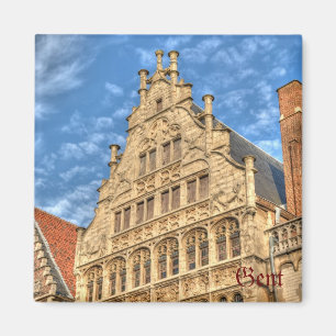 Imán centro histórico de Gante, Bélgica