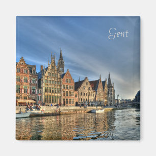 Imán centro histórico de Gante, Bélgica