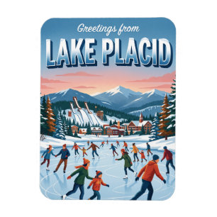 Imán Centro Olímpico de Patinaje sobre Hielo Lake Placi