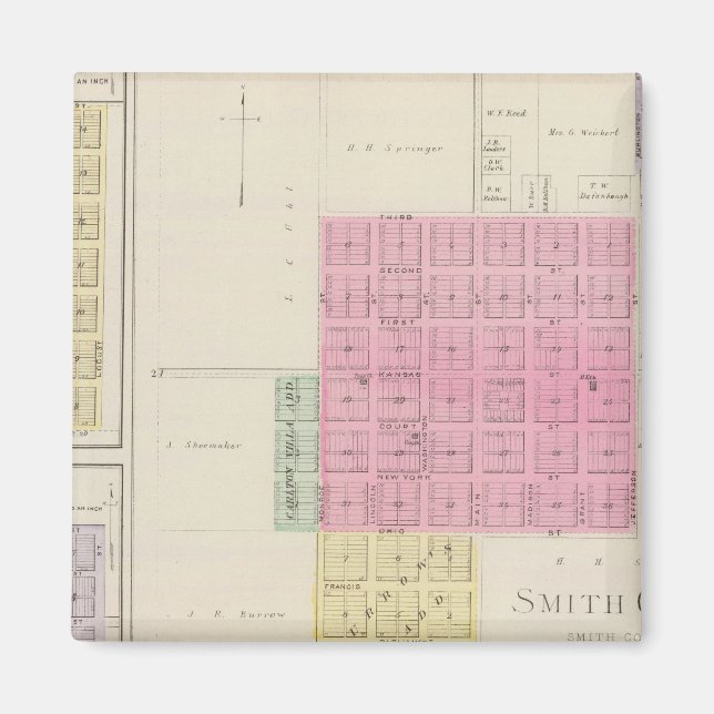 Imán Centro Smith, Ciudad Gould, Motor, Webster, Kansas (Frente)