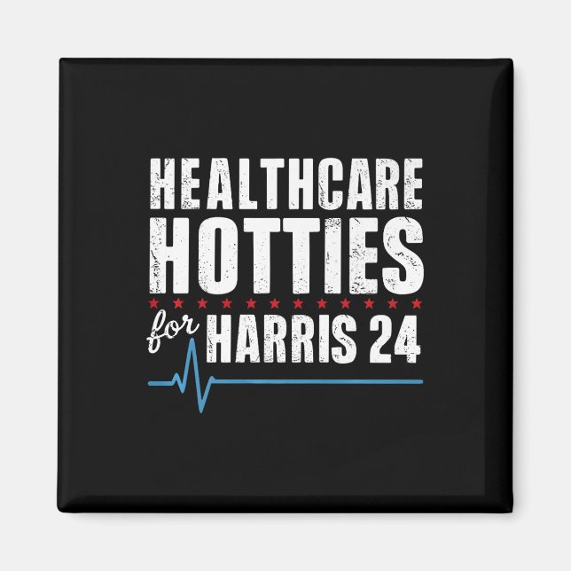 Imán Centros De Salud Para Kamala Harris 24 Premium (Frente)