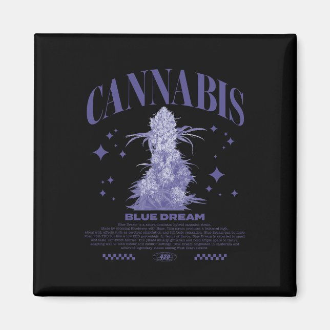 Imán Cepa híbrida Sativa de Navidad Blue Dream  (Frente)