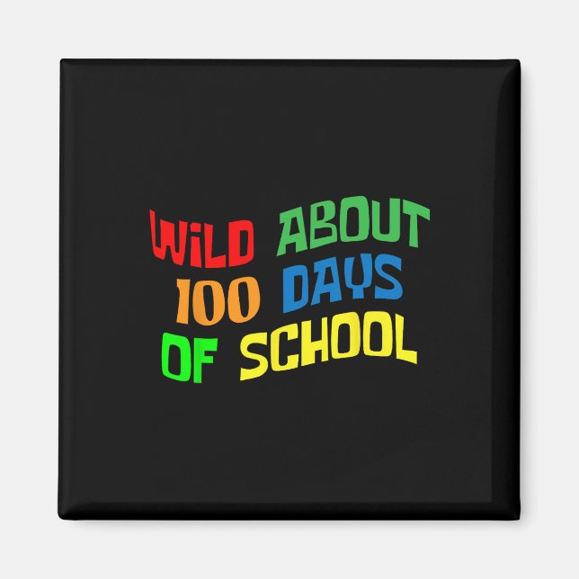 Imán Cerca de 100 días escolares 100 días profesor Ki (Frente)