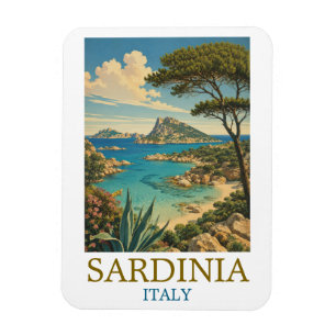 Imán Cerdeña Italia Mediterráneo Isla Viajes