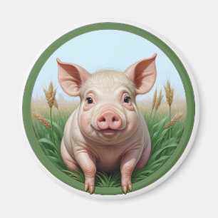 Imán cerdito lindo