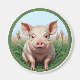 Imán cerdito lindo