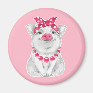 Imán Cerdo con bandana