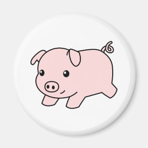 Imán Cerdo de cartón en ejecución