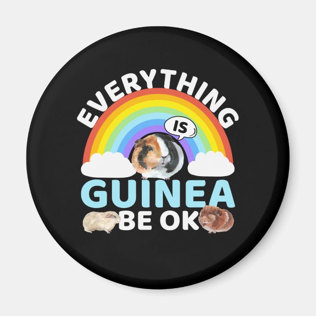 Imán Cerdo de Guinea - Guinea Esté bien, aliento (Frente)