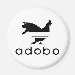 Imán Cerdo del pollo del Adobo