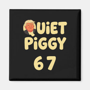 Imán Cerdo Divertido Trump Callado Meme Político Divert