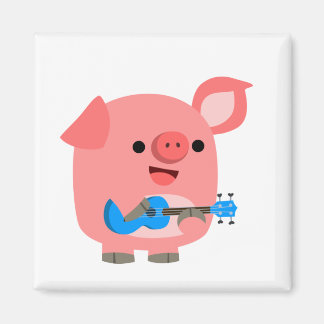 Imán Cerdo Personalizado Cuidadoso Jugando Al Magnet De