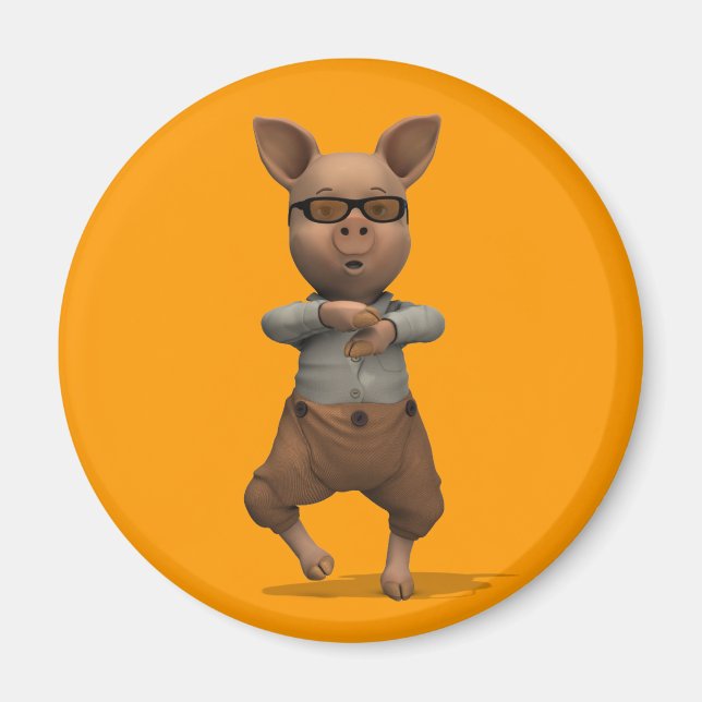 Imán Cerdo rapero (Frente)