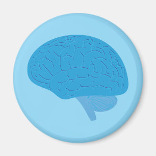 Imán Cerebro Azul