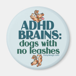 Imán CEREBROS de ADHD (azules)