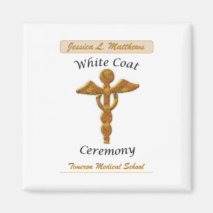 Imán Ceremonia de Abrigo Blanco Medicina de Oro, artíc