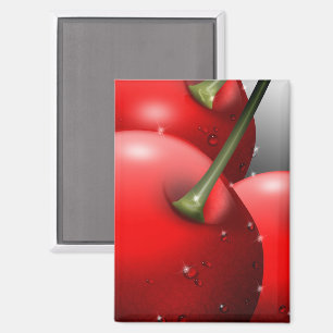 Imán Cerezas con gotas de excremento