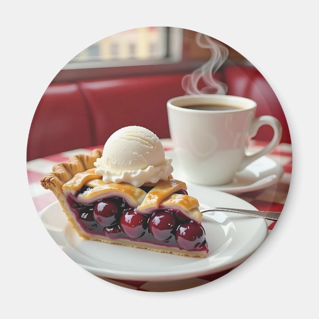 Imán Cerezo, helado de vainilla y café (Frente)