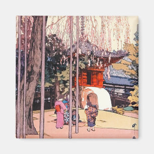 Imán Cerezo japonés fresco en el arte de Kawagoe