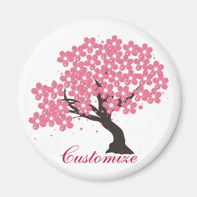 Imán Cerezo sakura japonés florece Thunder_Cove (Frente)