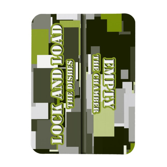 Imán Cerradura verde urbana de camo y lavavajillas de c (Vertical)