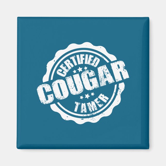 Imán Certified Cougar Tamer Funny Mens Cougar Tamer  (Frente)