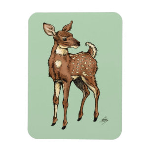 Imán Cervatillo con el fondo de la menta