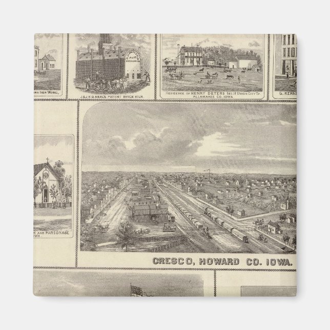 Imán Cervecería de águila, Cedar Rapids (Frente)