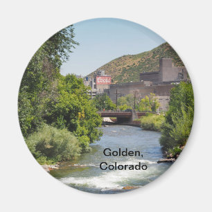 Imán Cervecería en de oro, Colorado de Coors