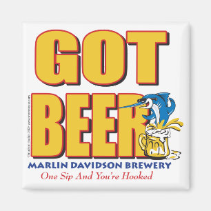 Imán Cervecería Marlin Davidsons - Tengo cerveza