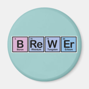 Imán Cervecero hecho de elementos