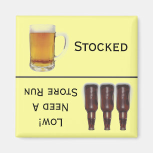 Imán Cerveza almacenada o recordatorio del alcohol del