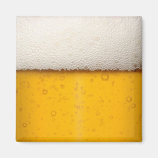 Imán Cerveza burbujas cerca (Frente)