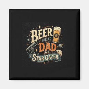 Imán Cerveza contemplando estrellas papá día del padre 