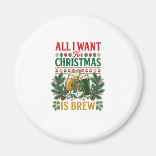 Imán Cerveza de Navidad Todo Quieren Cristales de Cerve