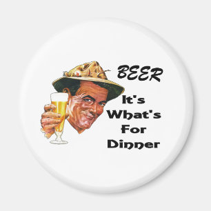 Imán ¡Cerveza - es cuál está para la cena!