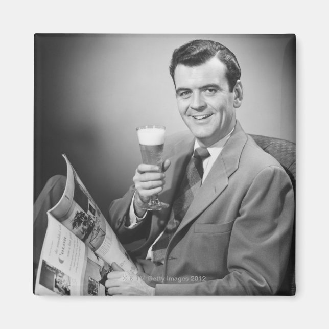 Imán Cerveza fría helada (Frente)