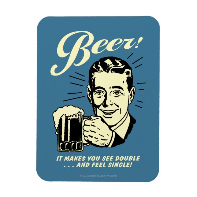 Imán Cerveza: Hace que veas doble (Vertical)