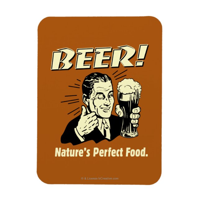 Imán Cerveza: La comida perfecta de la naturaleza (Vertical)