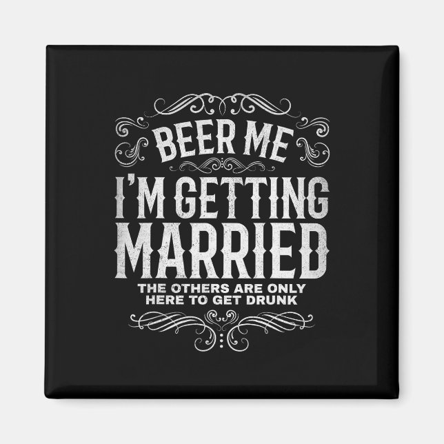 Imán Cerveza para mí, me voy a casar Despedida de solte (Frente)