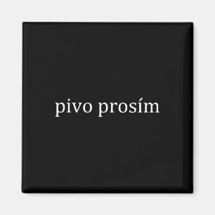 Imán Cerveza Pivo Prosim Por Favor Idioma Checo Praga V