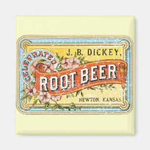 Imán Cerveza raíz de Dickey-1899 - angustiada