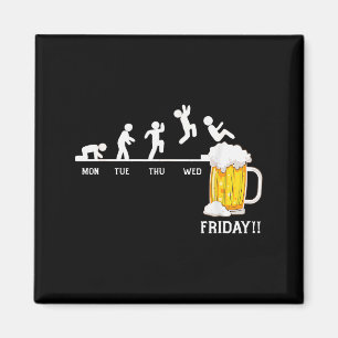 Imán Cerveza Todos los Días, Cerveza Semana, Cerveza Vi