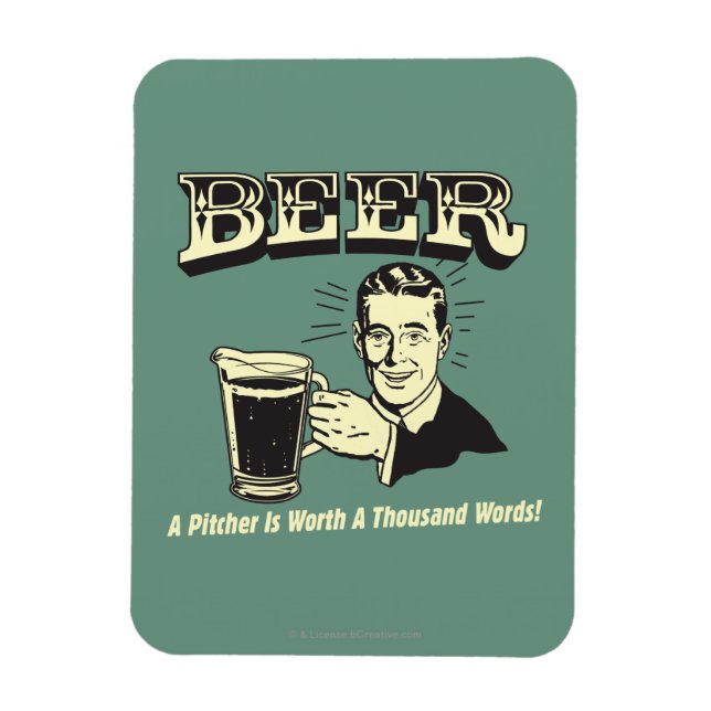 Imán Cerveza: Un lanzador vale mil palabras (Vertical)