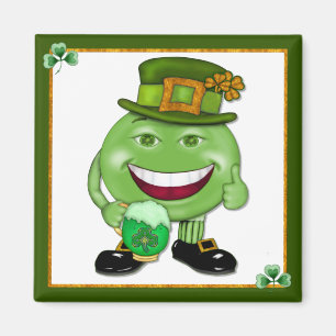 Imán Cerveza verde y Shamrock 2