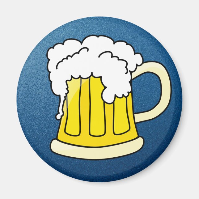 Imán cerveza y barba (Frente)