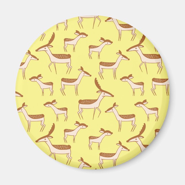 Imán Cerveza y familia en el amarillo pastel (Frente)